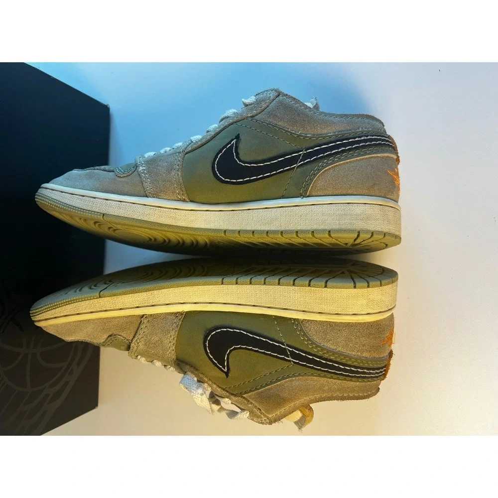 Nike Air Jordan 1 Low SE Craft Sky J Olive Celadon Black Sneaker FD6819-300 Sz 8